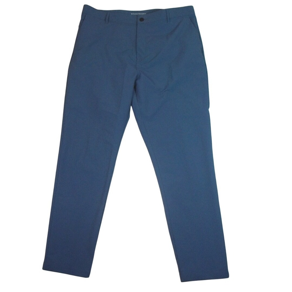 Banana Republic Men's Traveler Commute Chino Pants Straight Leg Blue Size 40X32